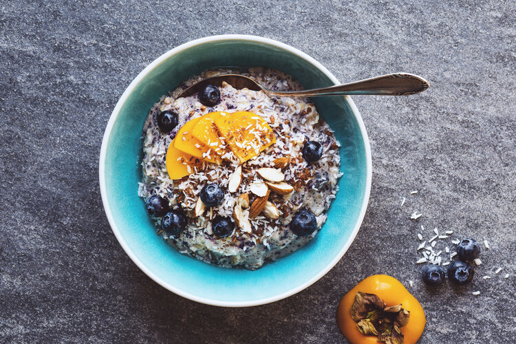 kaki mandel porridge