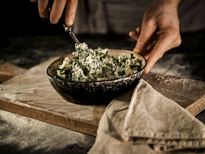ravioli in the making