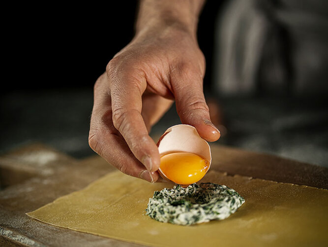 ravioli in the making