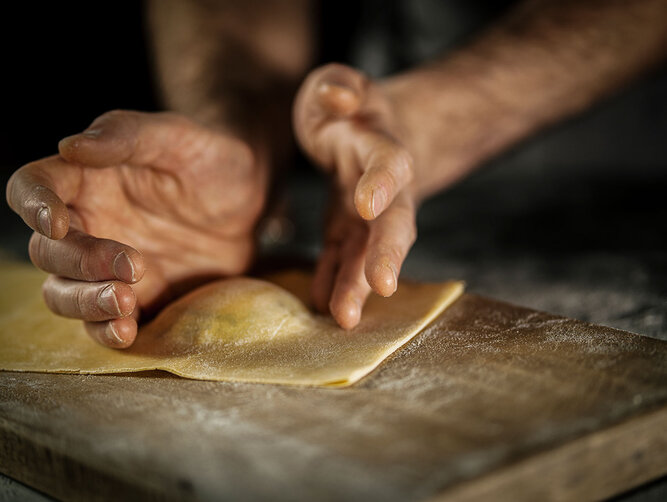 ravioli in the making