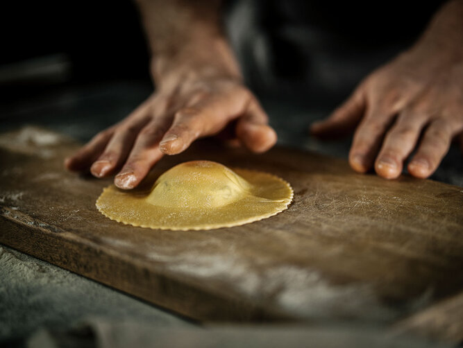 ravioli in the making