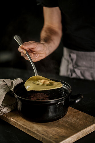 ravioli in the making