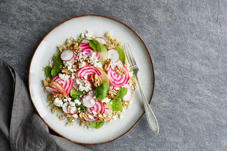 rote beete wallnussalat